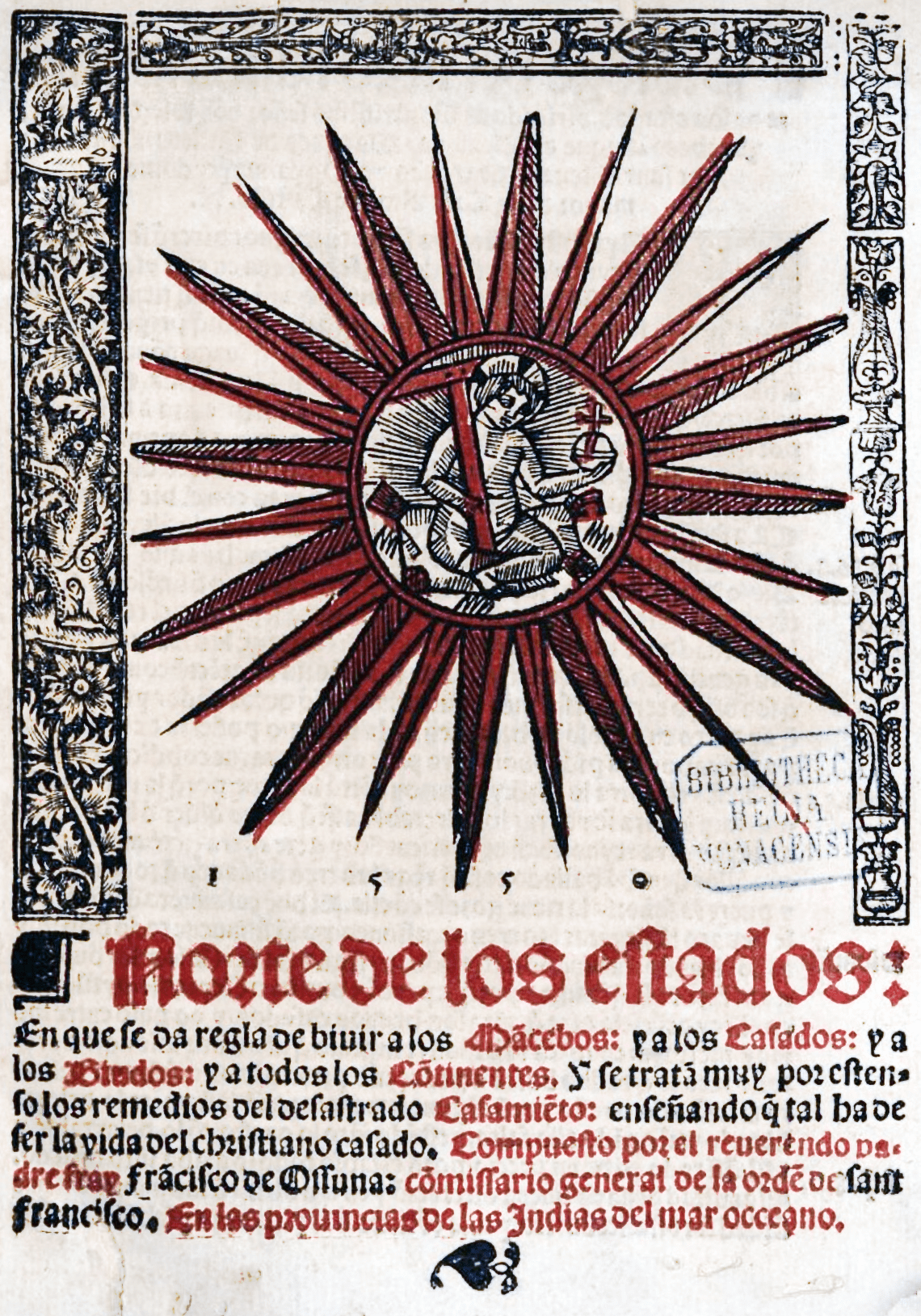 Capa do 'Norte de los estados' (edição de 1550).